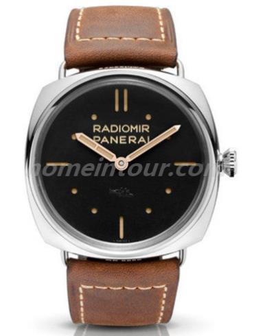 沛纳海PAM00425男表Radiomir系列-棕色表带/表径47mm