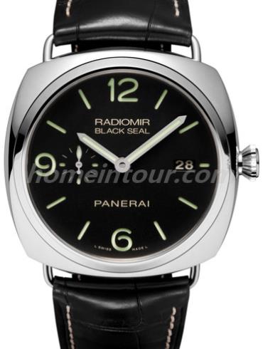 沛纳海PAM00388男表Radiomir系列-黑色表带/表径45mm