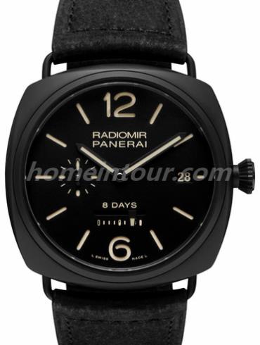 沛纳海PAM00384男表Radiomir系列-黑色表带/表径45mm