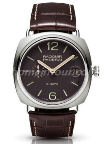 沛纳海PAM00346男表Radiomir系列-棕色表带/表径45mm