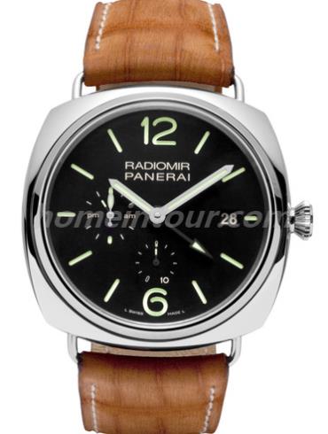 沛纳海PAM00323男表Radiomir系列-棕色表带/表径47mm