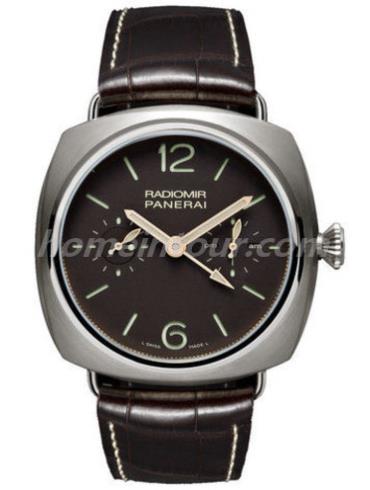 沛纳海PAM00315男表Radiomir系列-棕色表带/表径48mm
