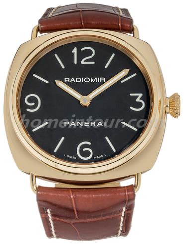 沛纳海PAM00231男表Radiomir系列-棕色表带/表径45mm