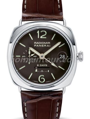 沛纳海PAM00201男表Radiomir系列-棕色表带/表径45mm