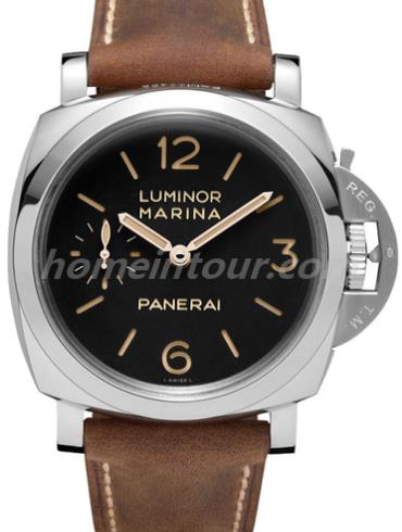 沛纳海PAM00422男表LUMINOR 庐米诺-棕色表带/表径47mm