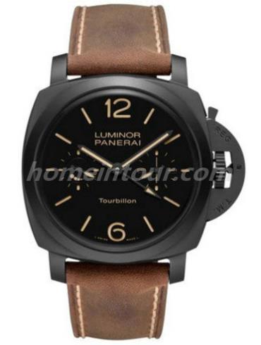 沛纳海PAM00396男表LUMINOR 庐米诺-棕色表带/表径48mm