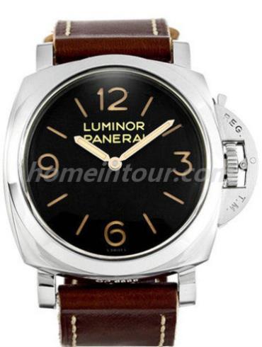 沛纳海PAM00372男表LUMINOR 庐米诺-棕色表带/表径47mm