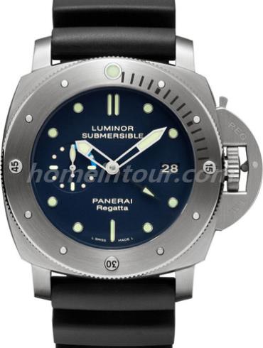 沛纳海PAM00371男表LUMINOR 庐米诺-黑色表带/表径47mm