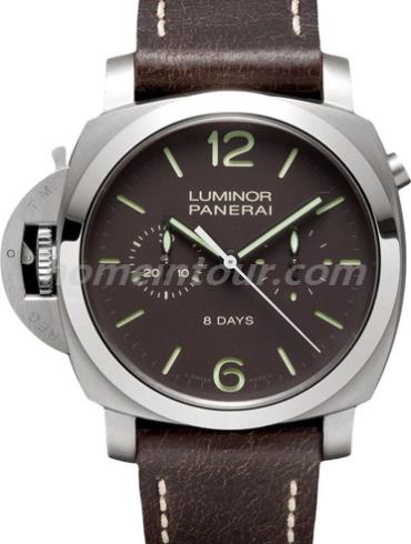 沛纳海PAM00345男表LUMINOR 庐米诺-棕色表带/表径44mm