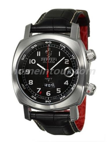 沛纳海Fer00017男表法拉利系列-黑色表带/表径45mm