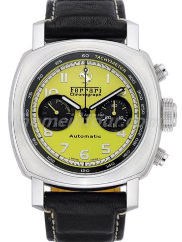 沛纳海Fer00011男表法拉利系列-黑色表带/表径45mm