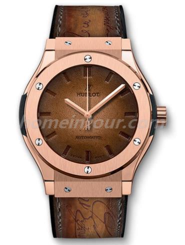 宇舶511.OX.0500.VR.BER16男表经典融合系列-棕色表带/表径45mm