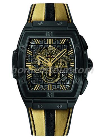 宇舶601.CI.1138.VR.BLF15男表王者至尊系列-黑色、黄色表带/表径47.7mm