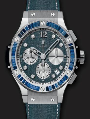 宇舶341.SL.2770.NR.1901.JEANS女表BIG BANG系列-蓝色表带/表径41mm