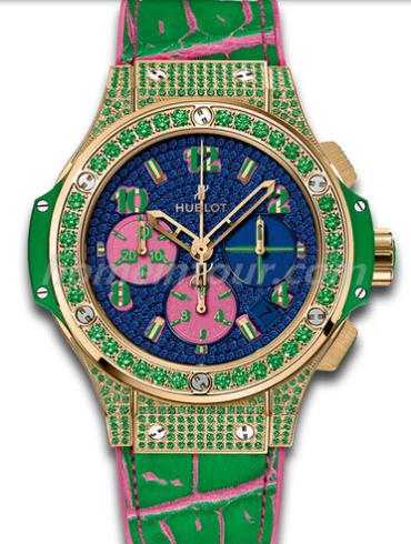 宇舶341.VG.9089.LR.1622.POP15男表BIG BANG系列-绿色表带/表径41mm