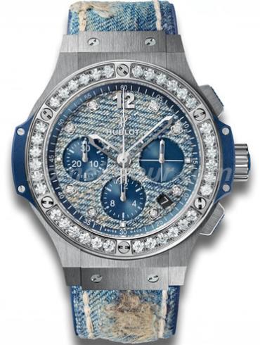 宇舶341.SL.2770.NR.1204.JEANS男表BIG BANG系列-蓝色表带/表径44mm