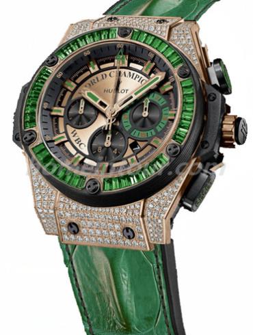 宇舶703.OX.0218.HR.0918.WBC15男表BIG BANG系列-绿色表带/表径48mm