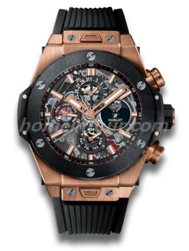 宇舶406.OM.0180.RX男表BIG BANG系列-黑色表带/表径45mm