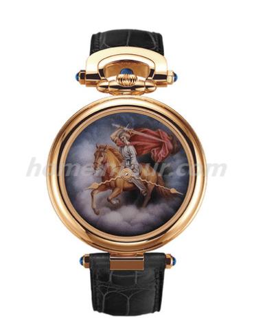 播威AF43592男表Fleurier系列-黑色表带/表径43mm