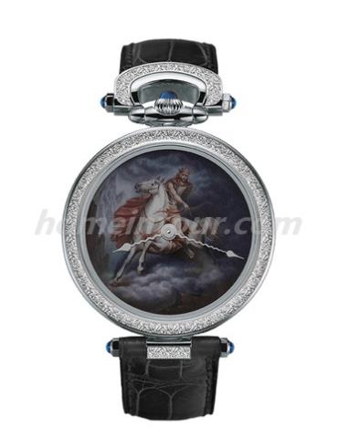 播威AF43588-C12346-PU-P男表Fleurier系列-黑色表带/表径43mm