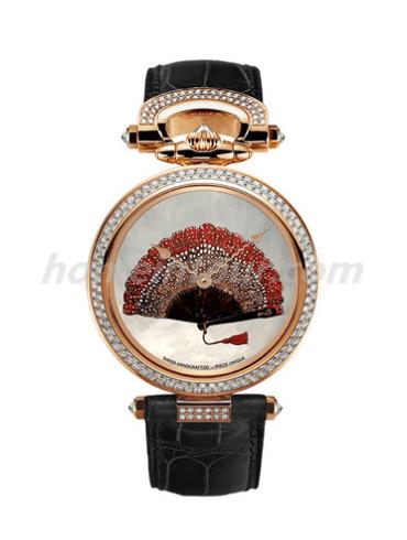 播威AF39568-SD123女表Fleurier系列-黑色表带/表径39mm