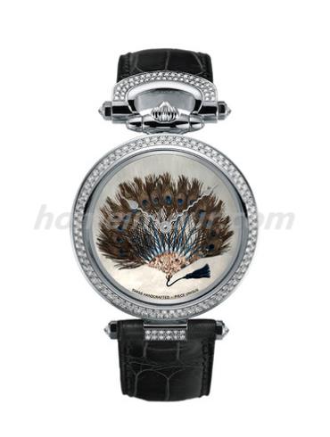 播威AF39566-SD123女表Fleurier系列-黑色表带/表径39mm