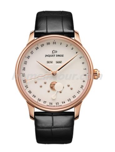 雅克德罗J012633203男表ASTRALE星辰系列-黑色表带/表径43mm