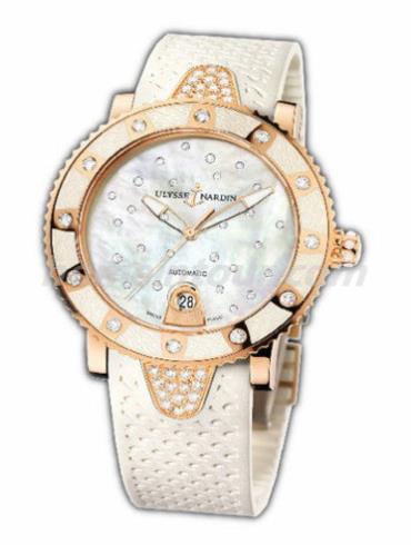 雅典8106-101E-3C_20女表航海系列-白色表带/表径40mm