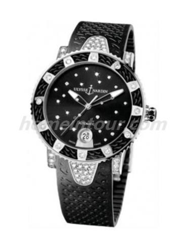 雅典8103-101EC-3C_22女表航海系列-黑色表带/表径40mm