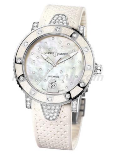 雅典8103-101EC-3C_20女表航海系列-白色表带/表径40mm