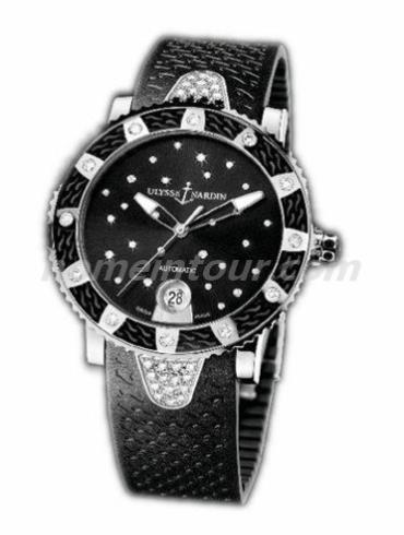 雅典8103-101E-3C_22女表航海系列-黑色表带/表径40mm