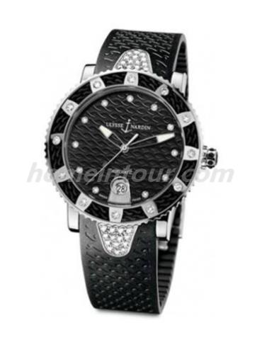 雅典8103-101E-3C_12女表航海系列-黑色表带/表径40mm