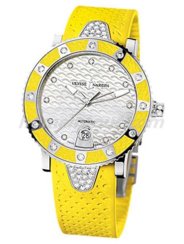 雅典8103-101E-3C_10.14女表航海系列-黄色表带/表径40mm