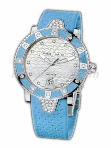 雅典8103-101E-3C_10.13女表航海系列-蓝色表带/表径40mm