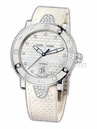 雅典8103-101E-3C_10女表航海系列-白色表带/表径40mm