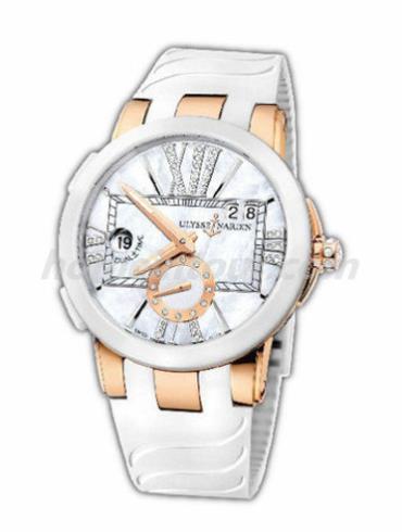 雅典246-10-3_391女表女装复杂功能腕表系列-白色表带/表径40mm