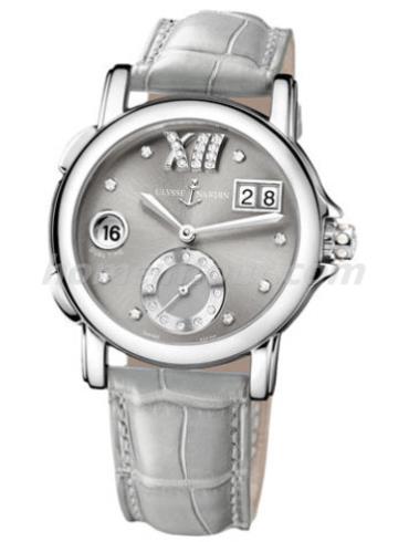 雅典243-22B_30-02女表女装复杂功能腕表系列-灰色表带/表径37mm