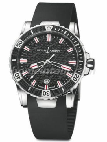 雅典8153-180-3_02男表航海系列-黑色表带/表径40mm