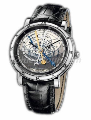 雅典999-70男表珍贵独特机械腕表系列-黑色表带/表径41mm