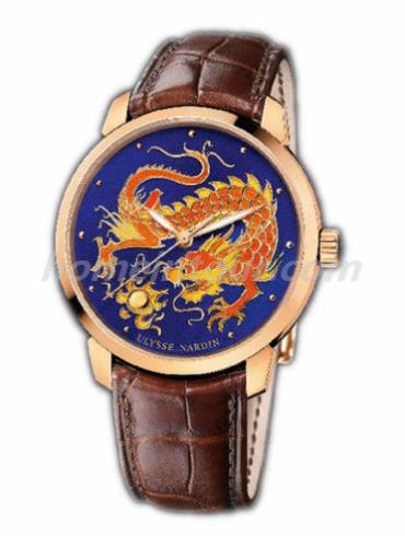 雅典8156-111-2_DRAGON男表Classico经典系列-棕色表带/表径40mm