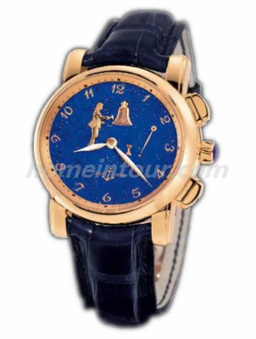 雅典6106-103_E3男表珍贵独特机械腕表系列-蓝色表带/表径42mm