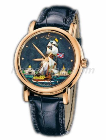 雅典136-11_SHT男表珍贵独特机械腕表系列-黑色表带/表径40mm