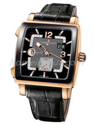 雅典246-92CER_692男表复杂功能机械腕表系列-黑色表带/表径42x42mm