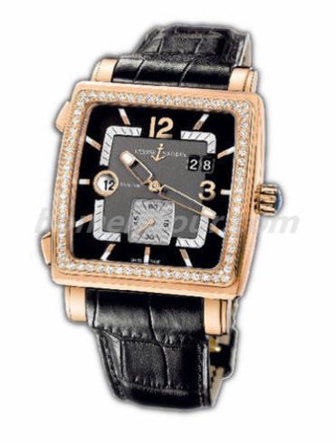 雅典246-92B_692男表复杂功能机械腕表系列-黑色表带/表径42x42mm