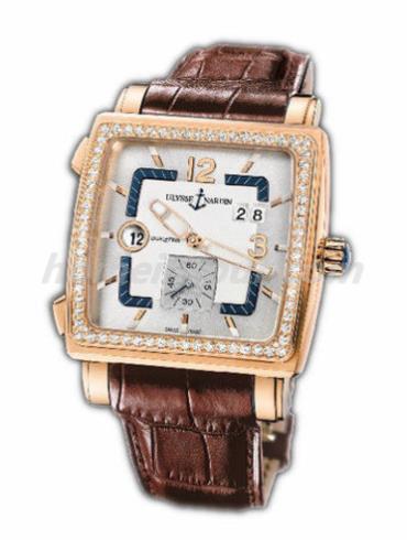 雅典246-92B_600男表复杂功能机械腕表系列-棕色表带/表径42x42mm