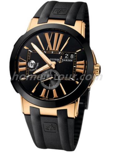 雅典246-00-3_42男表复杂功能机械腕表系列-黑色表带/表径43mm