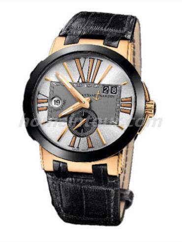 雅典246-00_421男表复杂功能机械腕表系列-黑色表带/表径43mm