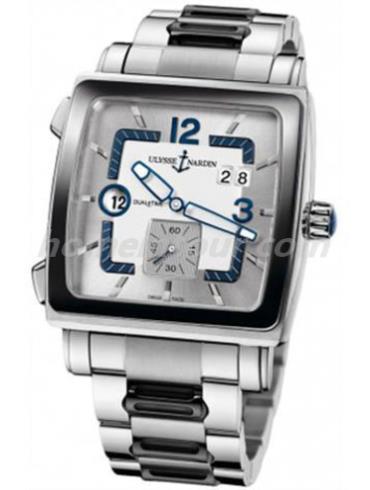 雅典243-92CER-7M_601男表复杂功能机械腕表系列-银色表带/表径42x42mm