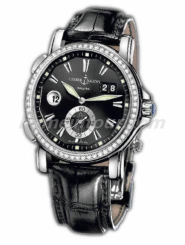 雅典243-55B_92男表复杂功能机械腕表系列-黑色表带/表径42mm