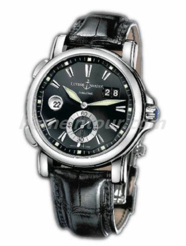 雅典243-55_92男表复杂功能机械腕表系列-黑色表带/表径42mm